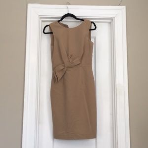Calvin Klein pencil dress with bow accent